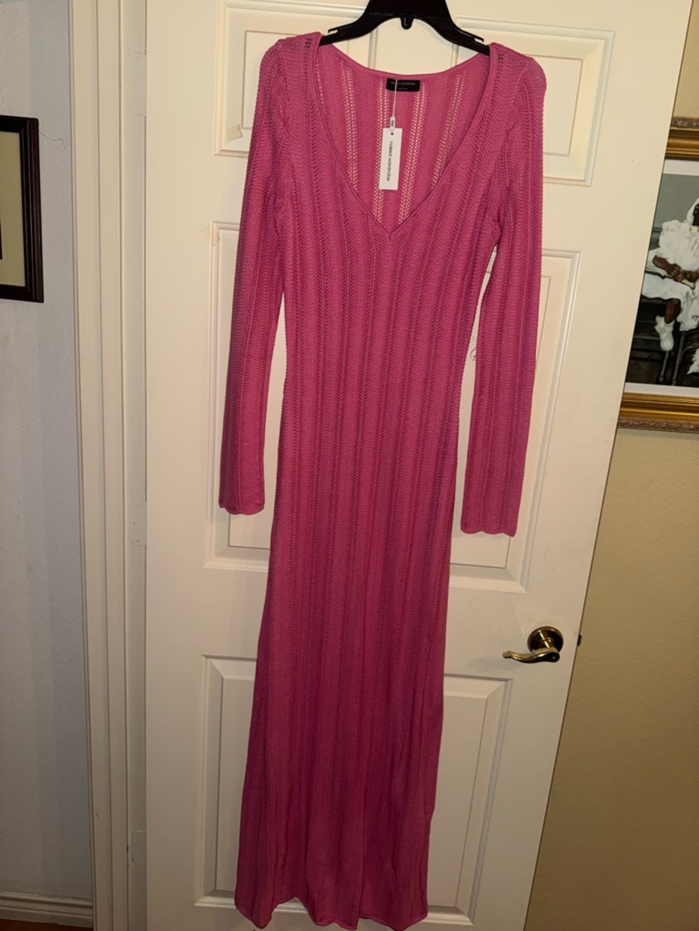 Naked Wardrobe Long Sleeve Knit Maxi Dress - Picture 6 of 11